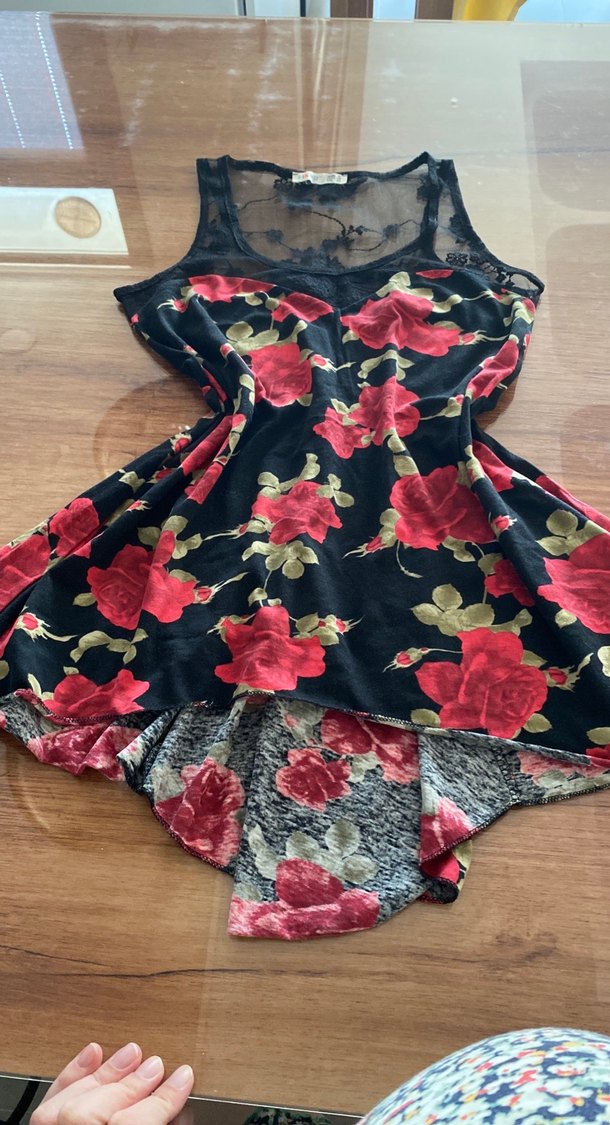 Dantelli vintage Y2k coquette bluz - Görsel 2