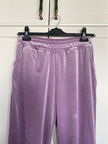Lila kadife eşofman altı - Görsel 7