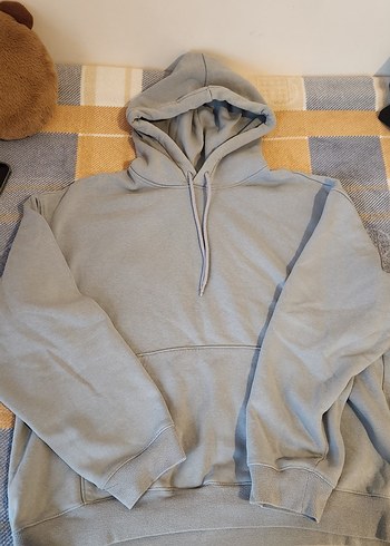 Gri Kapüşonlu Kadın Sweatshirt