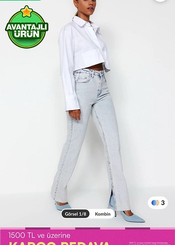 Regular Fit Kadın Kot Pantolon