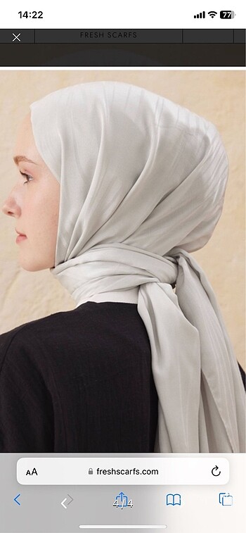 FreshScarfs wave jakarlı gümüş şal