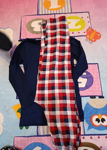 Uzun Kollu Erkek Pijama Takimi - Görsel 2