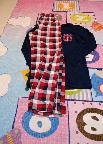 Uzun Kollu Erkek Pijama Takimi - Görsel 5