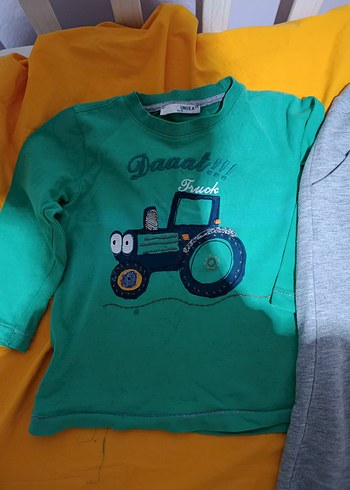 Erkek Bebek Traktör Baskılı Uzun Kollu Takım - Görsel 2