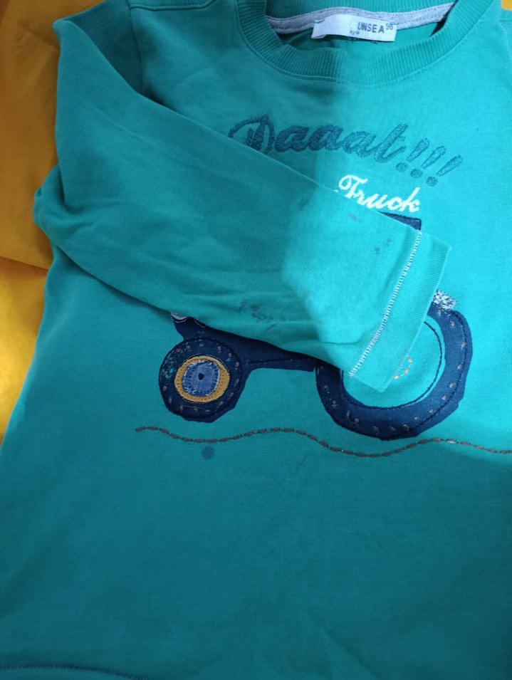 Erkek Bebek Traktör Baskılı Uzun Kollu Takım - Görsel 3