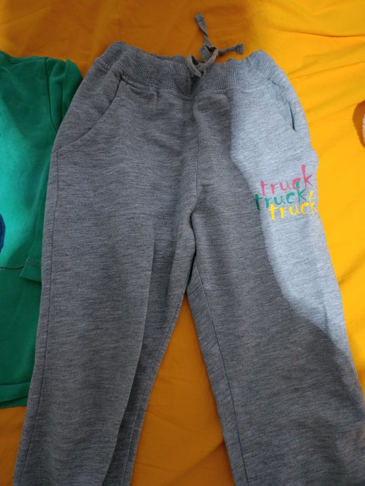 Erkek Bebek Traktör Baskılı Uzun Kollu Takım - Görsel 5