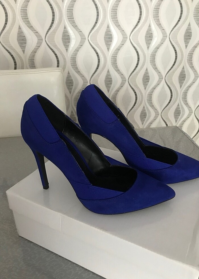 Bershka nubuk stiletto - Görsel 2