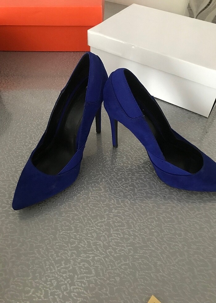 Bershka nubuk stiletto - Görsel 3