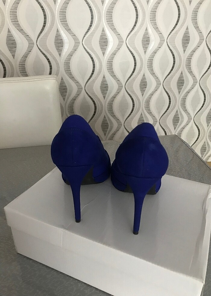 Bershka nubuk stiletto - Görsel 5