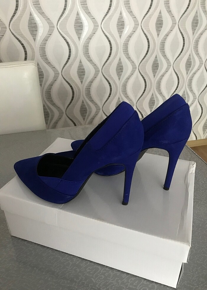 Bershka nubuk stiletto - Görsel 4