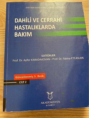 Dahiliye ve cerrahi hastalıklarda bakım hemşirelik bölümü