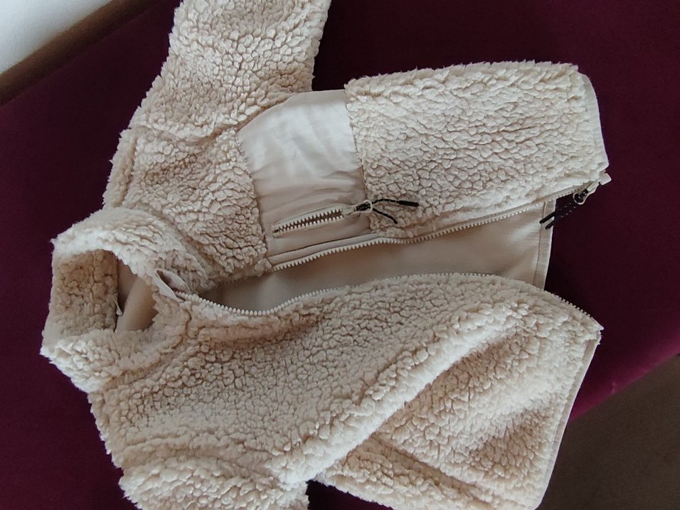 Fermuarlı Beyaz Nakışlı Kadın Portföy Çanta - Görsel 2