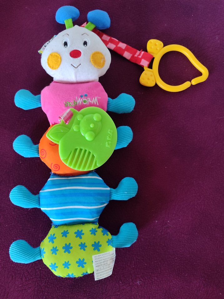 Renkli Tırtıl Diş Kaşıyıcı ve Çıngırak - Görsel 2