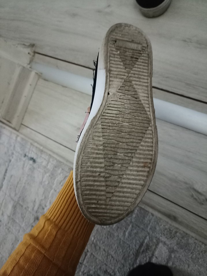 lacivert Kadın Günlük Spor Ayakkabı Velcro - Görsel 5