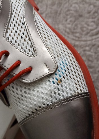 Gri Bağcıklı Stiletto Topuklu Kadın Oxford Ayakkabı - Görsel 4