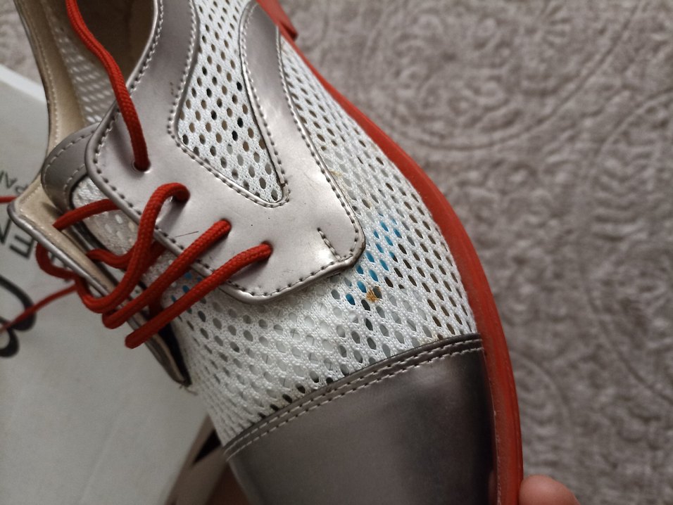 Gri Bağcıklı Stiletto Topuklu Kadın Oxford Ayakkabı - Görsel 4