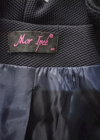 Düğmeli lacivert Ofis Ceketi - Görsel 5