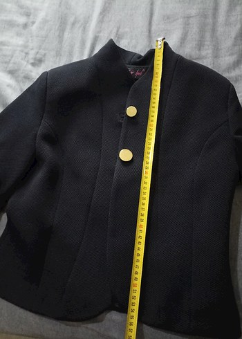 Düğmeli lacivert Ofis Ceketi - Görsel 2