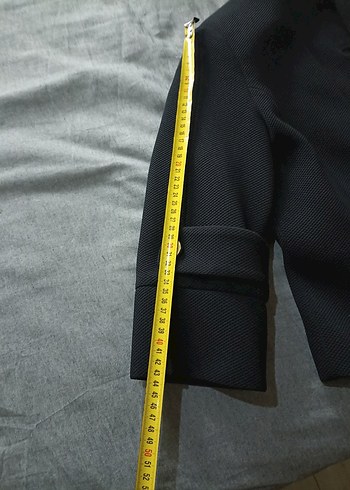 Düğmeli lacivert Ofis Ceketi - Görsel 9