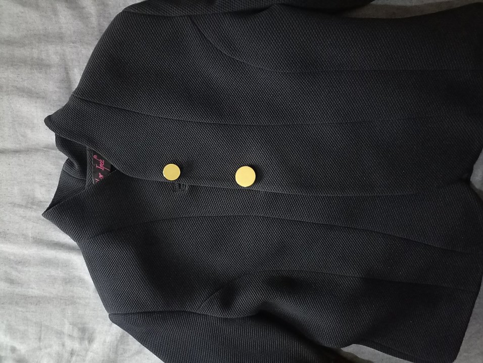 Düğmeli lacivert Ofis Ceketi - Görsel 3