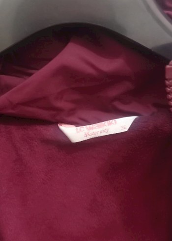 Kadın Bordo Midi Kışlık Mont yepyeni 2 defa giyildi - Görsel 3