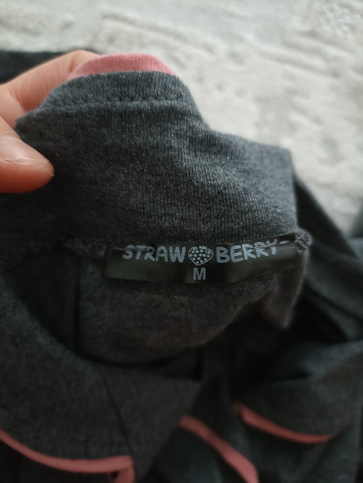 Gri Uzun Kollu Rahat Pijama Takımı - Görsel 4