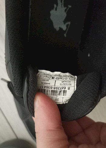 37 Beden siyah Renk siyah polo ayakkabı