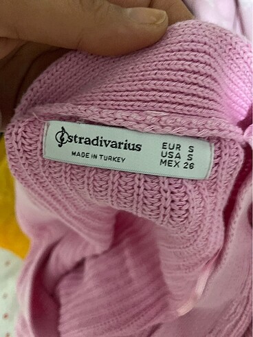 s Beden pembe Renk Stradivarius hırka