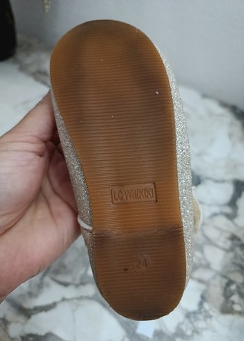 Kız Çocuk Beyaz Kürklü Modern Klasik Babet - Görsel 3