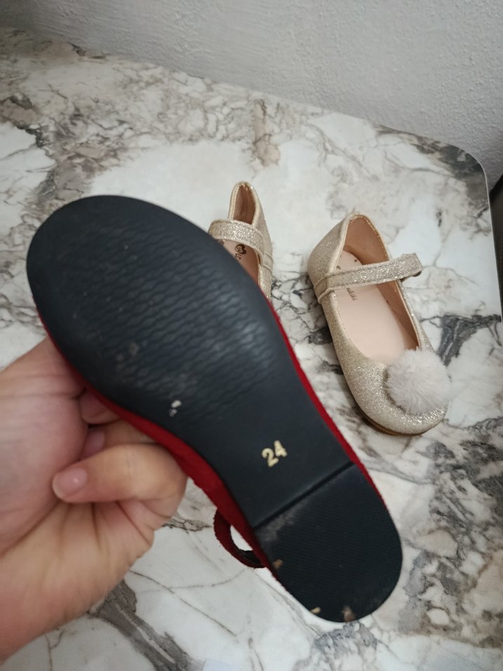 Kız Çocuk Beyaz Kürklü Modern Klasik Babet - Görsel 2