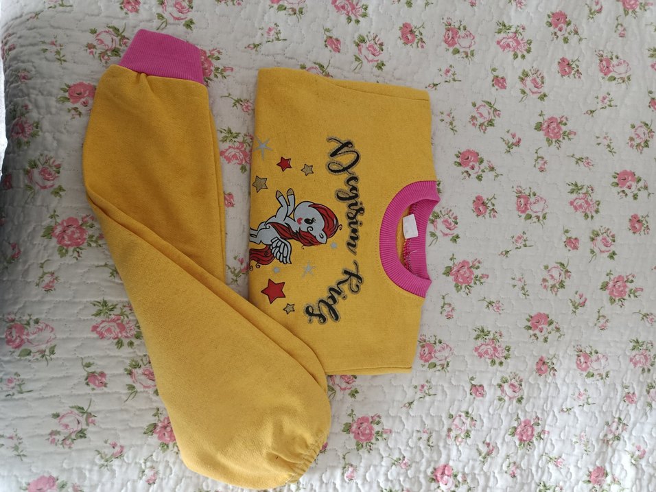 Kız Çocuk Renkli Fermuarlı Sweatshirt - Görsel 2