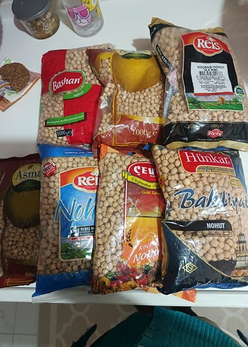 Farklı Markalarda 1000g Nohut Paketleri - Görsel 2