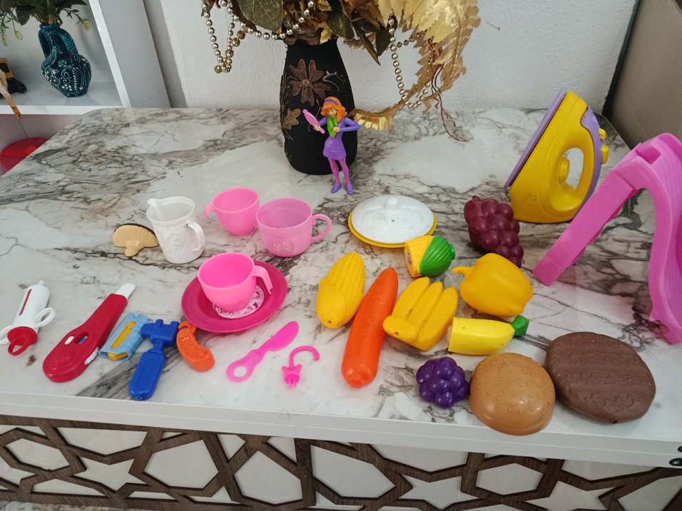 Renkli Plastik Oyuncak Mutfak Seti - Görsel 5