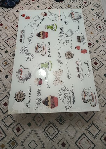 Baskılı Beyaz Bohem Masa Örtüsü - Görsel 2