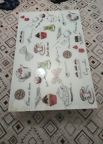 Baskılı Beyaz Bohem Masa Örtüsü - Görsel 3