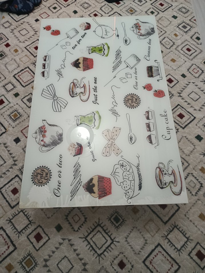 Baskılı Beyaz Bohem Masa Örtüsü - Görsel 2