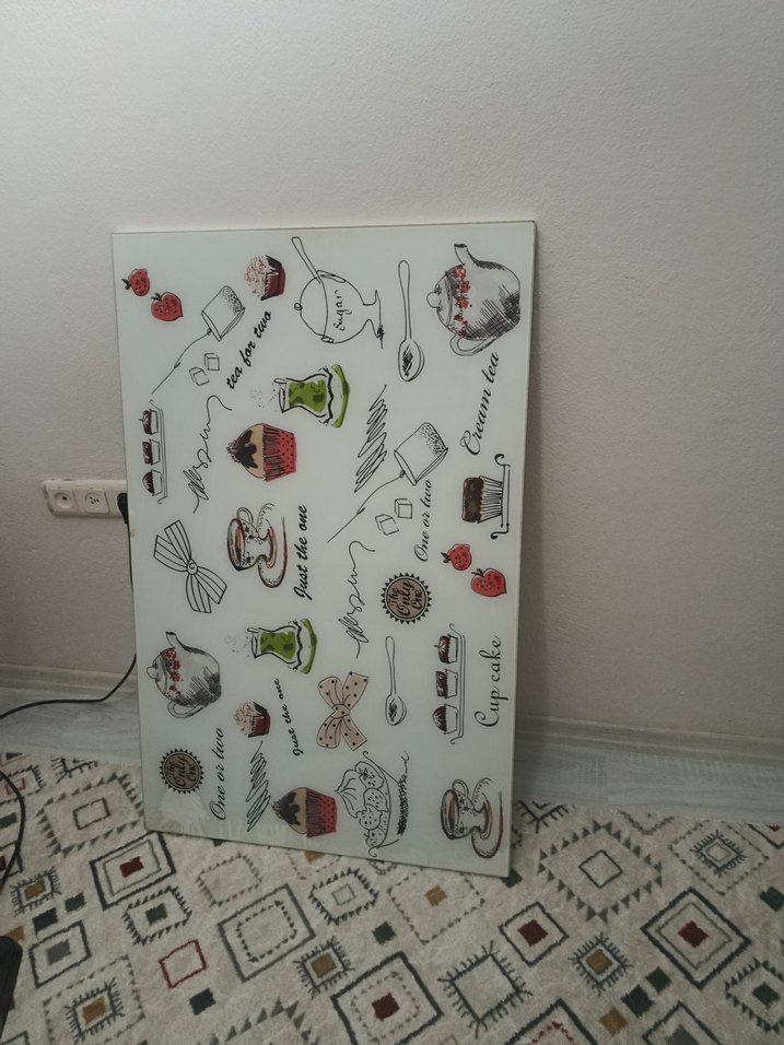 Baskılı Beyaz Bohem Masa Örtüsü - Görsel 5