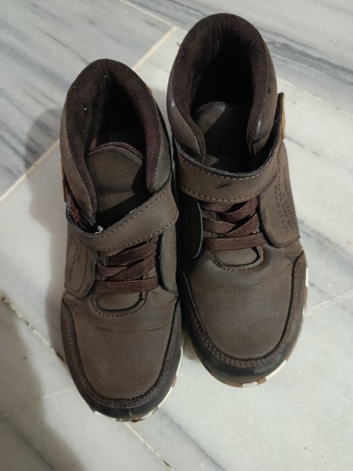 Erkek Çocuk Kamuflaj Desenli Kahverengi Bot - Görsel 2