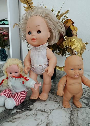 Beyaz Pastel Renkli Üç Bebek Oyuncak - Görsel 3