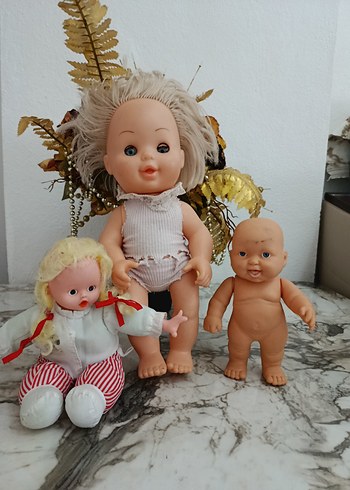 Beyaz Pastel Renkli Üç Bebek Oyuncak - Görsel 2