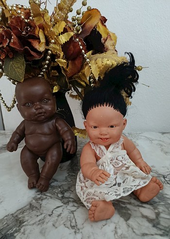 Dantel Elbiseli Beyaz Bebek - Görsel 2