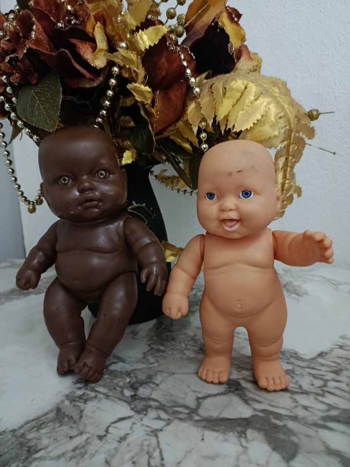 Dantel Elbiseli Beyaz Bebek - Görsel 5