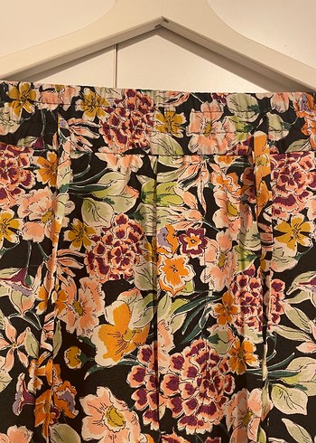 Zara Çiçek Desenli Bohem Kadın Pantolon