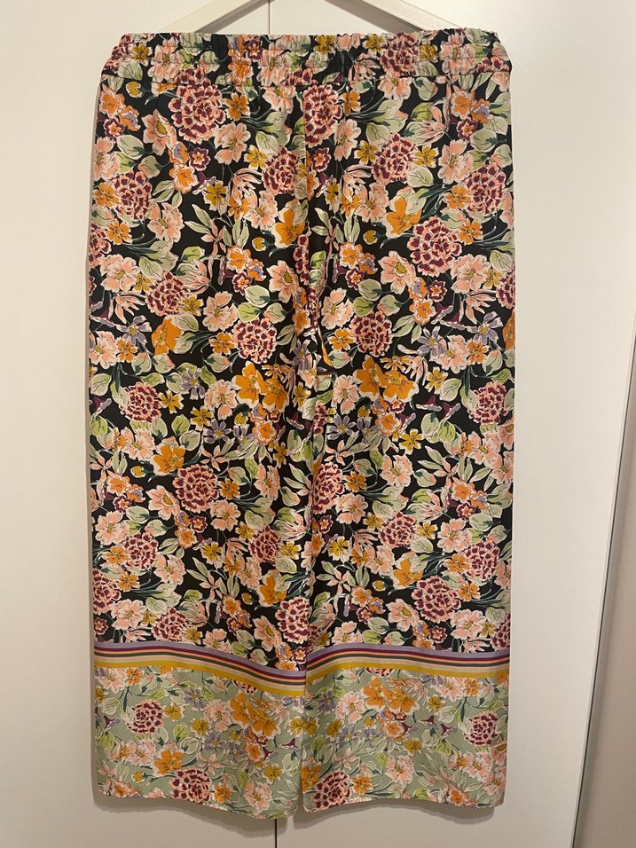 Çiçek Desenli Bohem Kadın Pantolon - Görsel 3