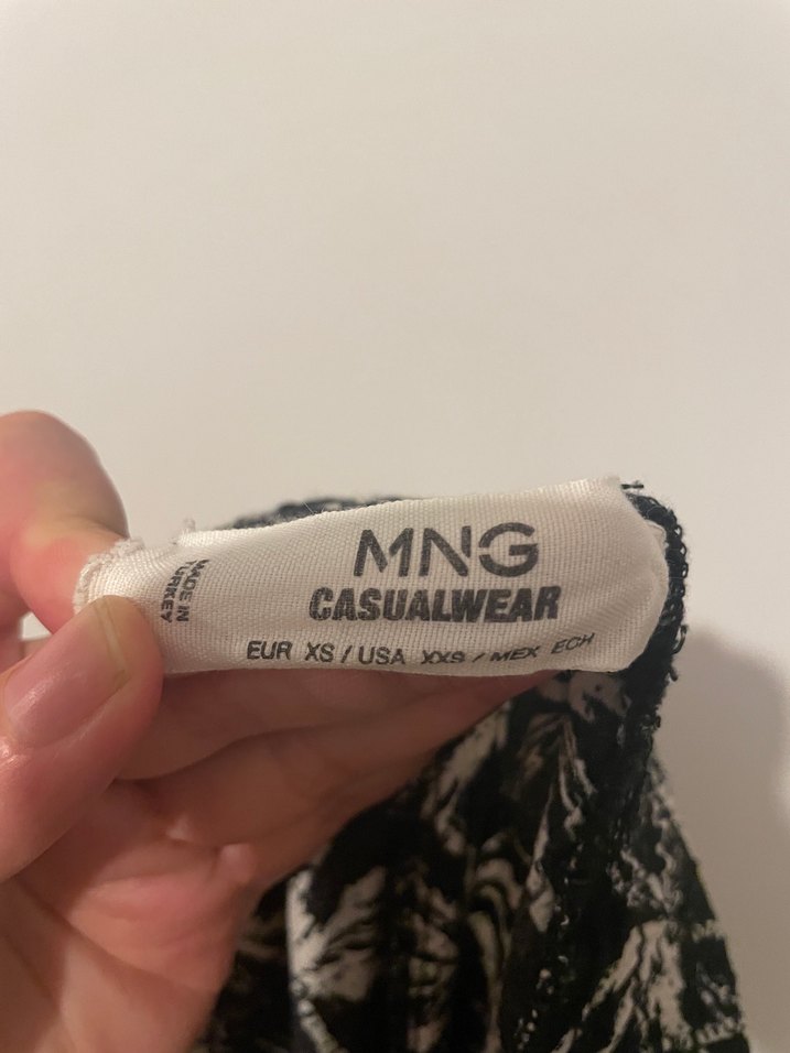 Siyah Baskılı Rahat Kesim Kadın Pantolon - Görsel 4