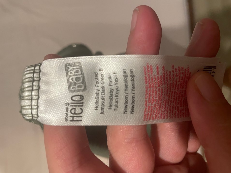 Düğmeli Uzun Kollu Bebek Tulum Yeşil - Görsel 4