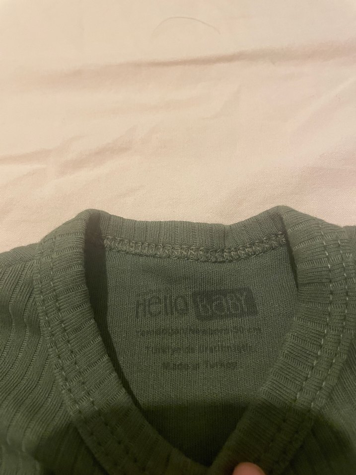 Düğmeli Uzun Kollu Bebek Tulum Yeşil - Görsel 2