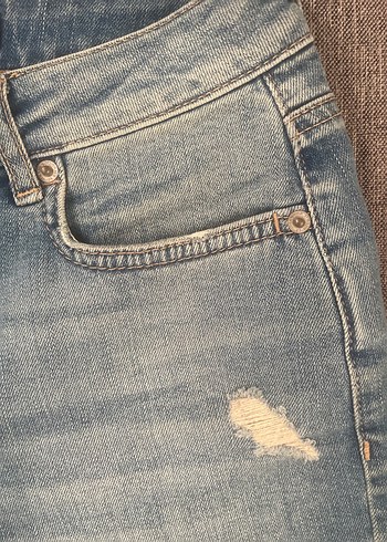 xs Beden mavi Renk Kadın Mavi Denim Mini Şort