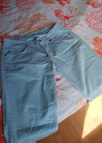 Hugo Boss Acik Mavi Duz Pantolon 33 34