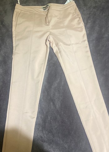 Bej Kadın Kumaş Pantolon, Normal Boy, Regular Fit